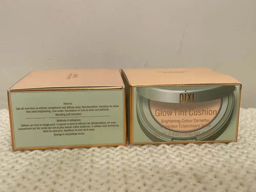 Pixi Glow Tint Cushion PeachTint Brightering Color Corrector 2-Pack